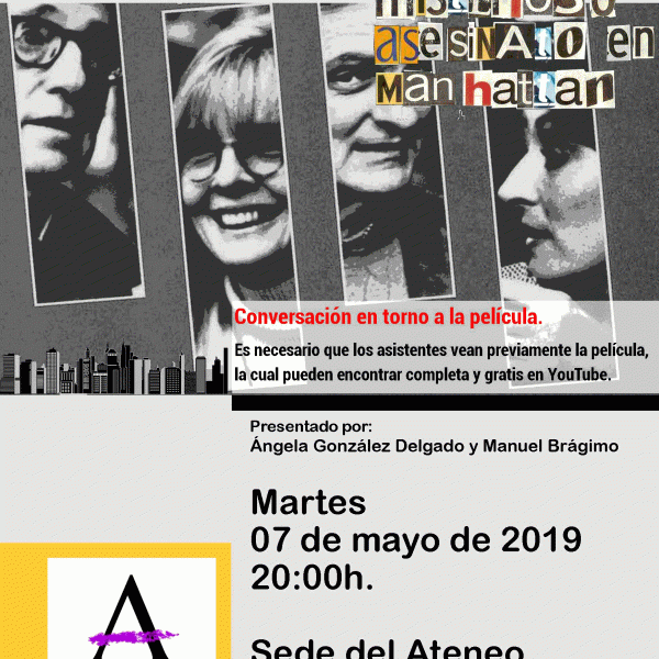 Conversación en torno a la película «MISTERIOSO ASESINATO EN MANHATTAN»