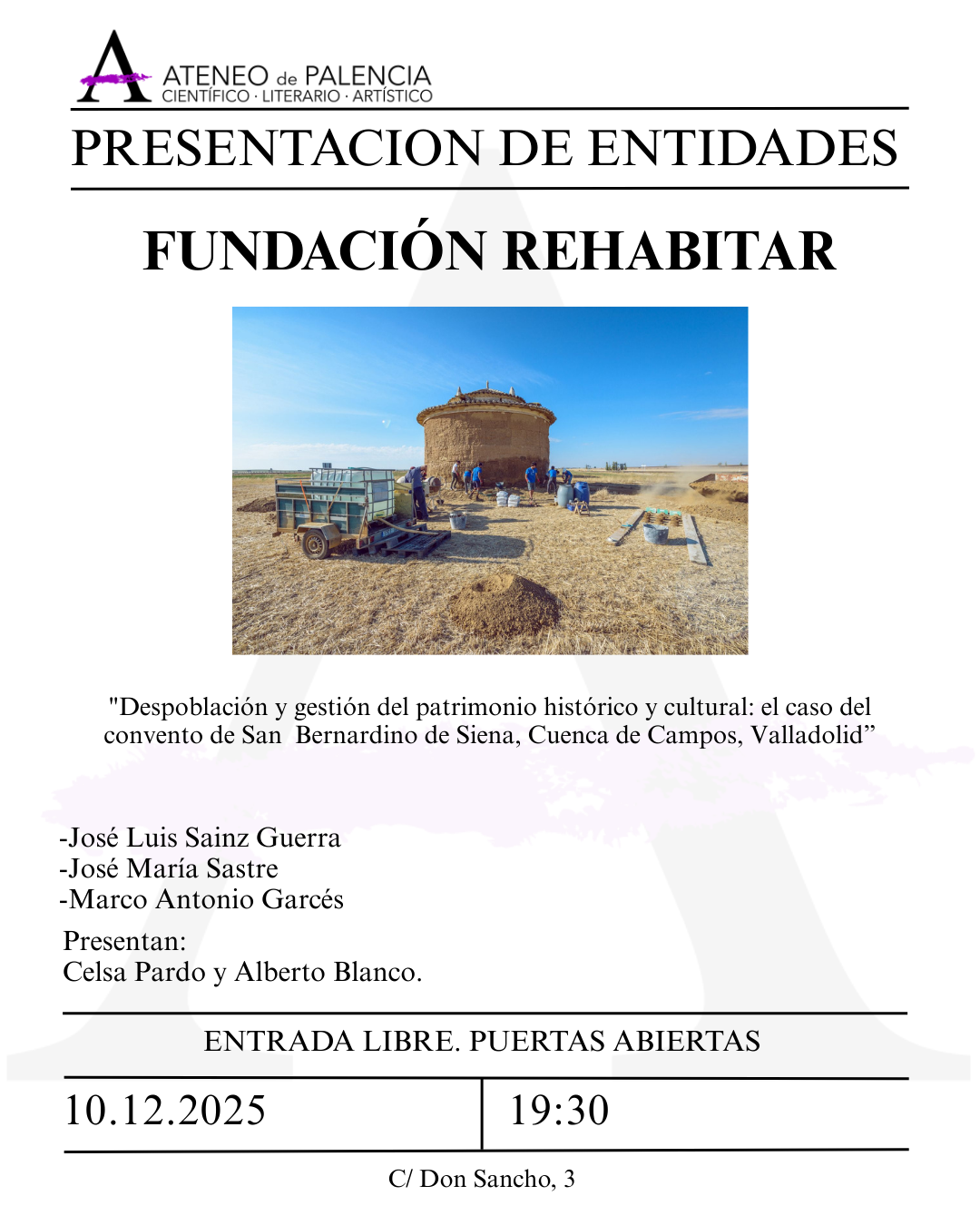 PRESENTACIÓN DE ENTIDADES – FUNDACIÓN REHABITAR